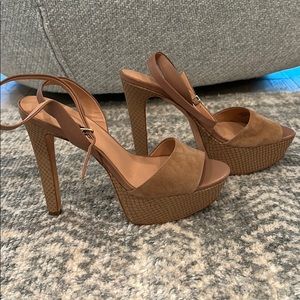 Nude Platform heels